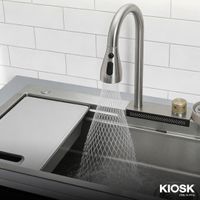 KIOSK Kitchen Cabinet with SinkSUS304 Smart Faucet & Full Accessories-12